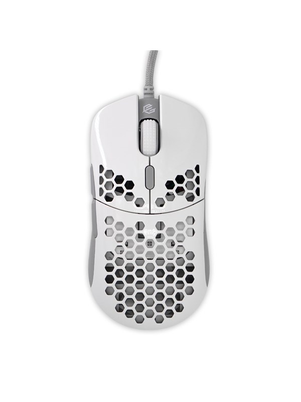 G-Wolves Hati Gaming Mouse - White Glossy - Gaming Mus - Optisk - 6 knapper - Hvid