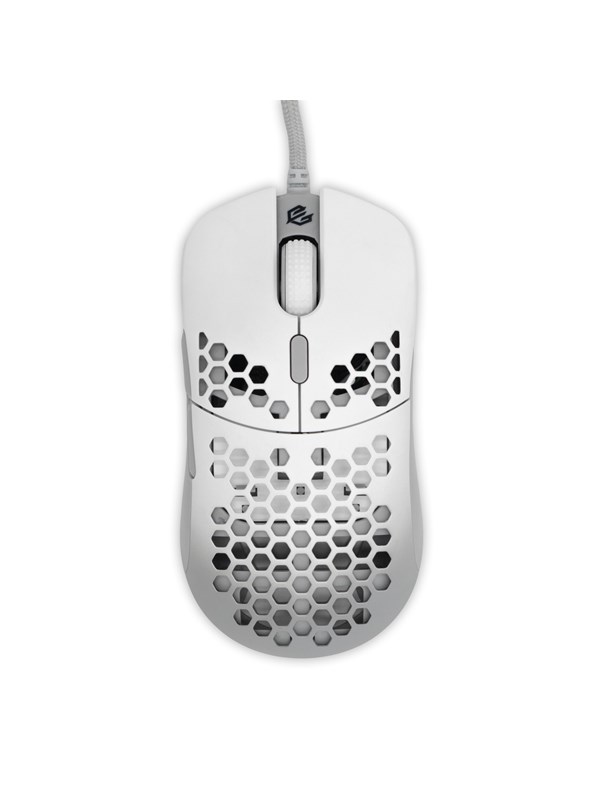 G-Wolves Hati Gaming Mouse - White/Grey Matte - Gaming Mus - Optisk - 6 knapper - Hvid