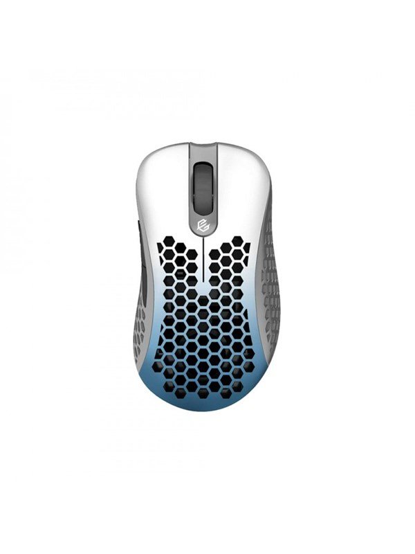 G-Wolves Skll RGB Gaming Mouse - White/Blue - Gaming Mus - Optisk - 7 knapper - Hvid med RGB lys