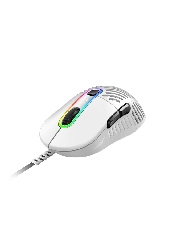 Mountain Makalu 67 - RGB Gaming mouse - White - Gaming Mus - Optisk - 6 knapper - Hvid med RGB lys
