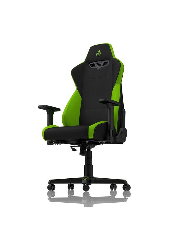 Nitro Concepts S300 Gaming Chair - Atomic Green Gamer Stol - Sort / Grn - Stof - Op til 135 kg