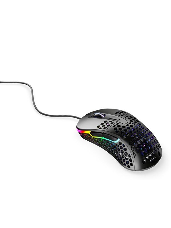 Xtrfy M4 RGB - Black - Gaming Mus - Optisk - 6 knapper - Sort med RGB lys