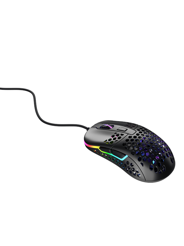 Xtrfy M42 RGB - Black - Gaming Mus - Optisk - 6 knapper - Sort med RGB lys