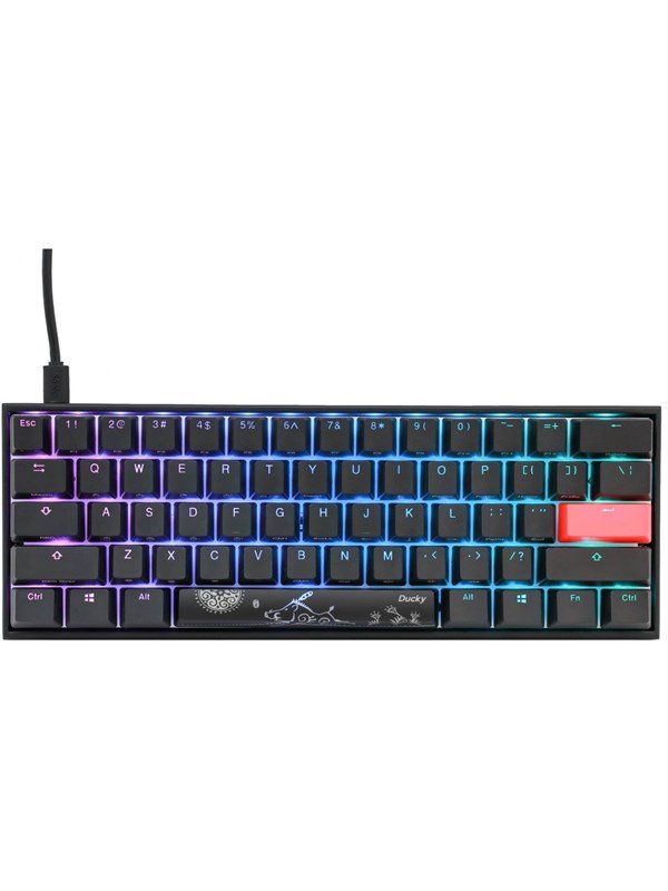 Ducky Mecha Mini 2020 Cherry Black RGB - ND - Gaming Tastatur - Uden Numpad - Nordisk - Sort