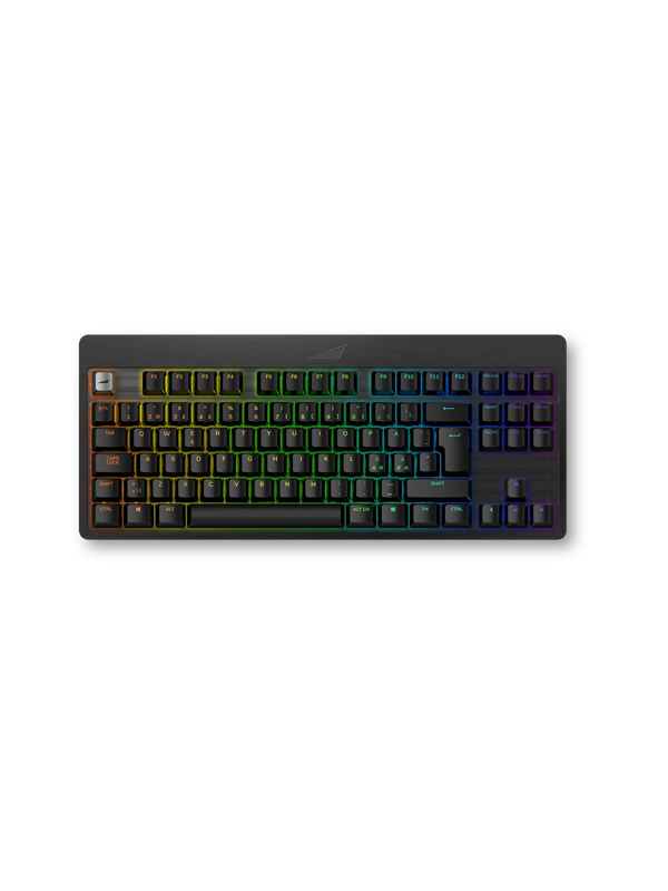 Mountain Everest Core - MX Brown - Black - Gaming Tastatur - Uden Numpad - Nordisk - Sort