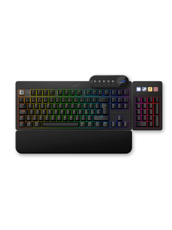 Mountain Everest Max - MX Brown - Black - Gaming Tastatur - Nordisk - Sort