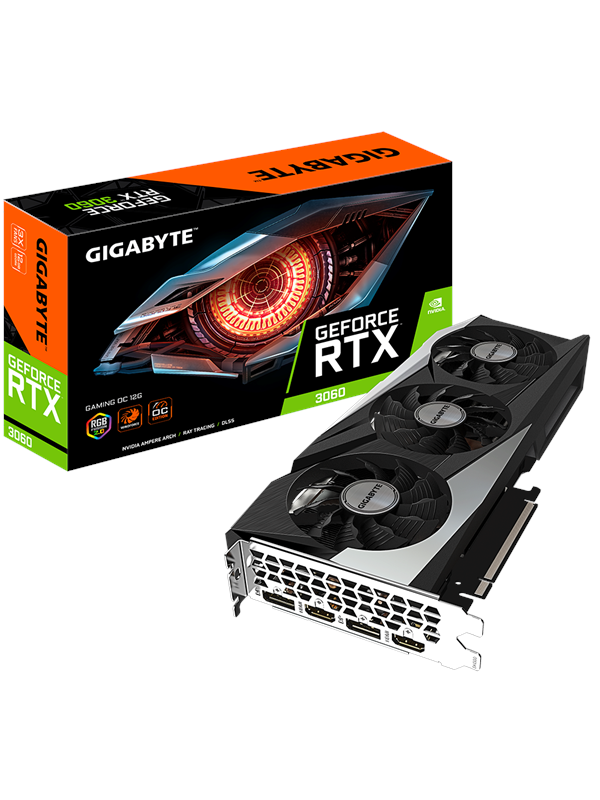 GIGABYTE GeForce RTX 3060 GAMING OC LHR - 12GB GDDR6 RAM - Grafikkort