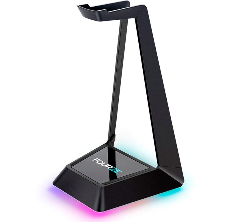 Headset Stand with Qi, USB, RGB, Fourze Ember