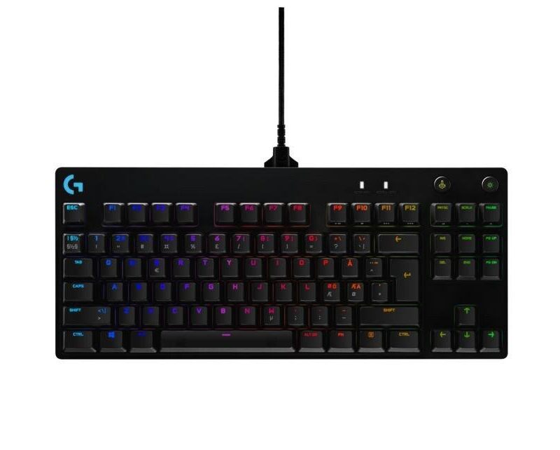 Logitech G PRO Mechanical Gaming Keyboard - BLACK - USB - NORDIC