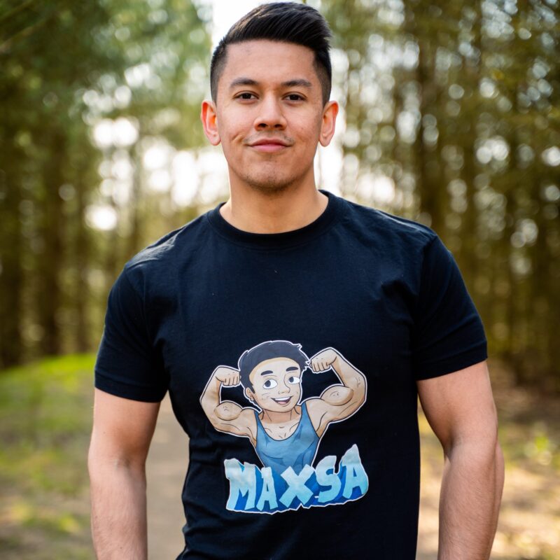MaXsa Logo Blue t-shirt | 4-6 År