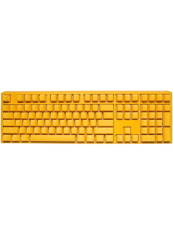 Ducky One 3 Yellow Full Size MX Blue - ND - Gaming Tastatur - Nordisk - Gul