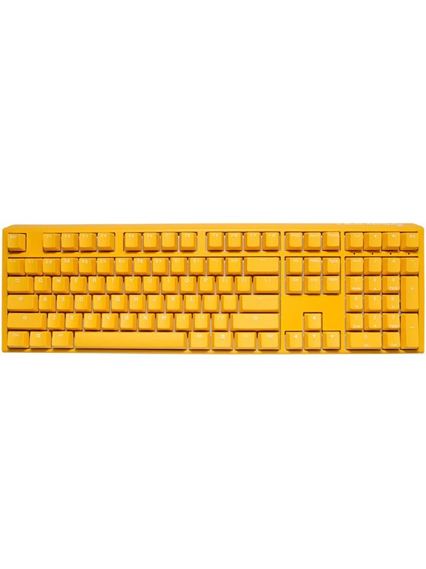 Ducky One 3 Yellow Full Size MX Clear - ND - Gaming Tastatur - Nordisk - Gul