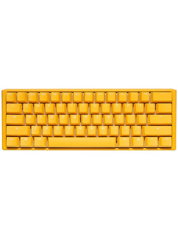 Ducky One 3 Yellow Mini 60% MX Brown - ND - Gaming Tastatur - Uden Numpad - Nordisk - Gul