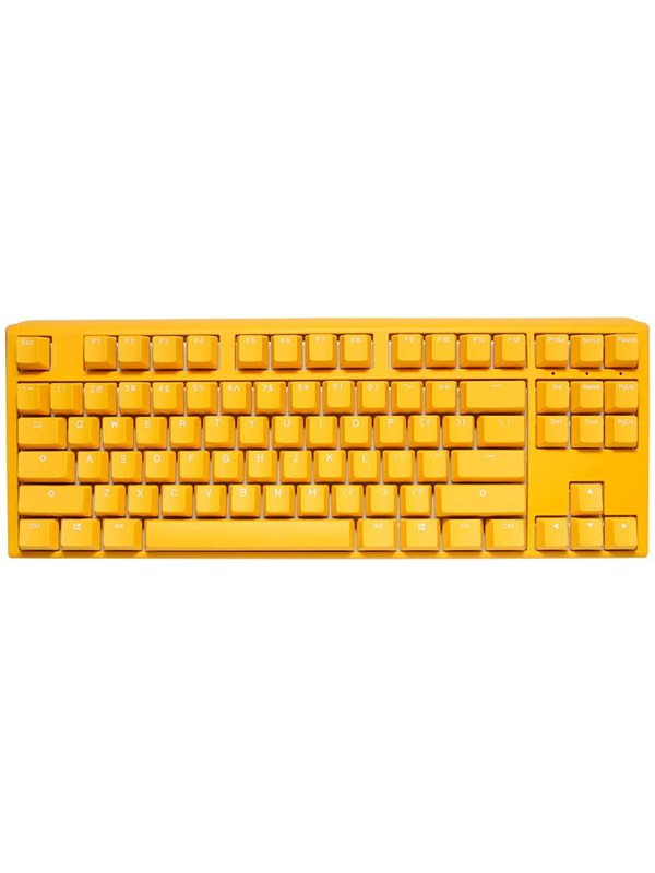 Ducky One 3 Yellow TKL MX Black - ND - Gaming Tastatur - Uden Numpad - Nordisk - Gul