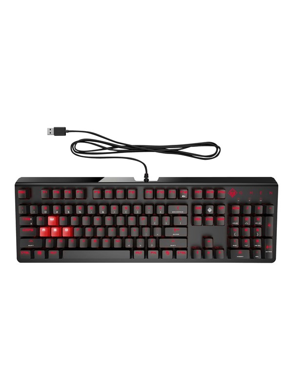 HP OMEN 1100 Gaming Keyboard - Tastatur - Nordisk - Sort