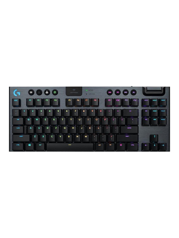 Logitech G915 TKL LIGHTSPEED Wireless GL Linear - Gaming Tastatur - Uden Numpad - Nordisk - Sort