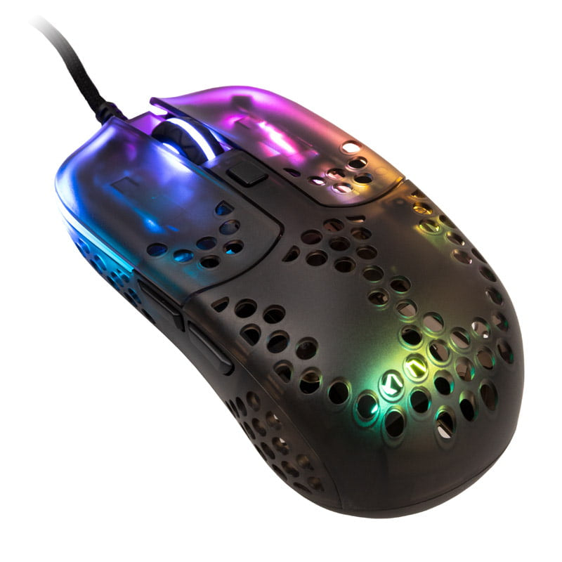 Xtrfy MZ1 RGB Rail Gaming Mouse, Black Transparent