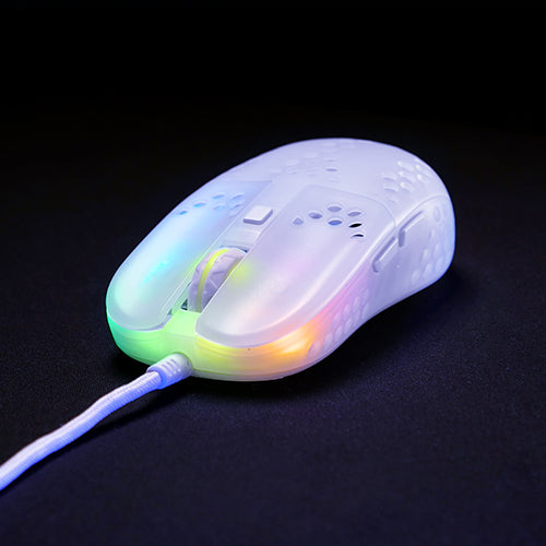 Xtrfy MZ1 RGB Rail Gaming Mouse, White Transparent