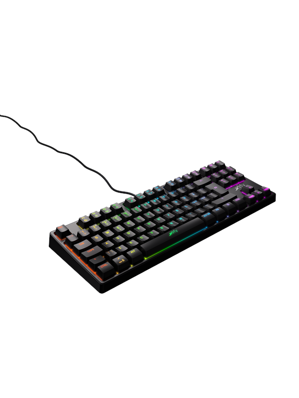 Xtrfy K4 TKL RGB - Black - Gaming Tastatur - Uden Numpad - Nordisk - Sort