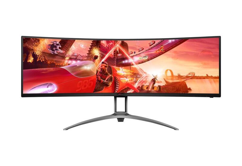 AOC Gaming AG493UCX2 - WLED 49" Gamer skærm Dual Quad HD 5120 x 1440 ved 165 Hz VA ,1ms