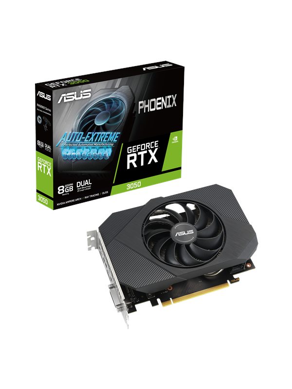 ASUS GeForce RTX 3050 Phoenix V2 - 8GB GDDR6 RAM - Grafikkort