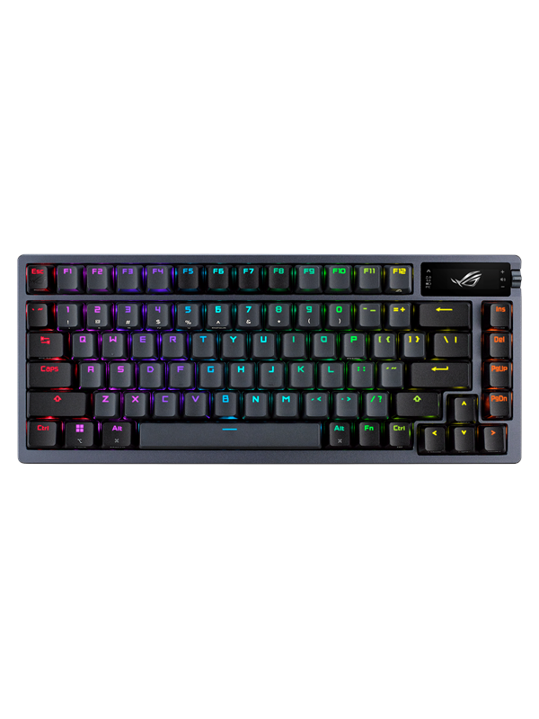 ASUS ROG AZOTH 75% Wireless DIY Custom RGB Gaming - ND - Gaming Tastatur - Nordisk - Sort