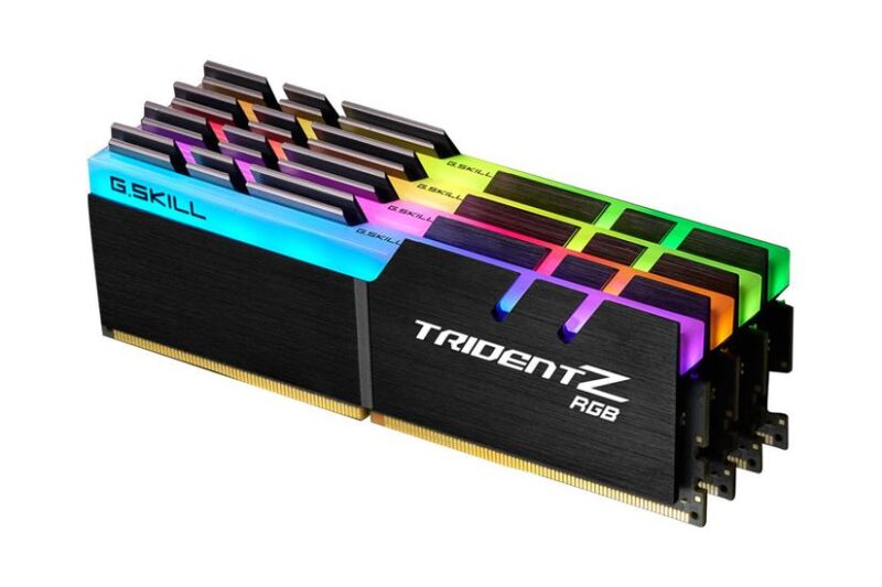 G.Skill TridentZ RGB Series - 128GB:4x32GB - DDR4 RAM - 3200MHz - DIMM 288-PIN - Ikke-ECC - CL14