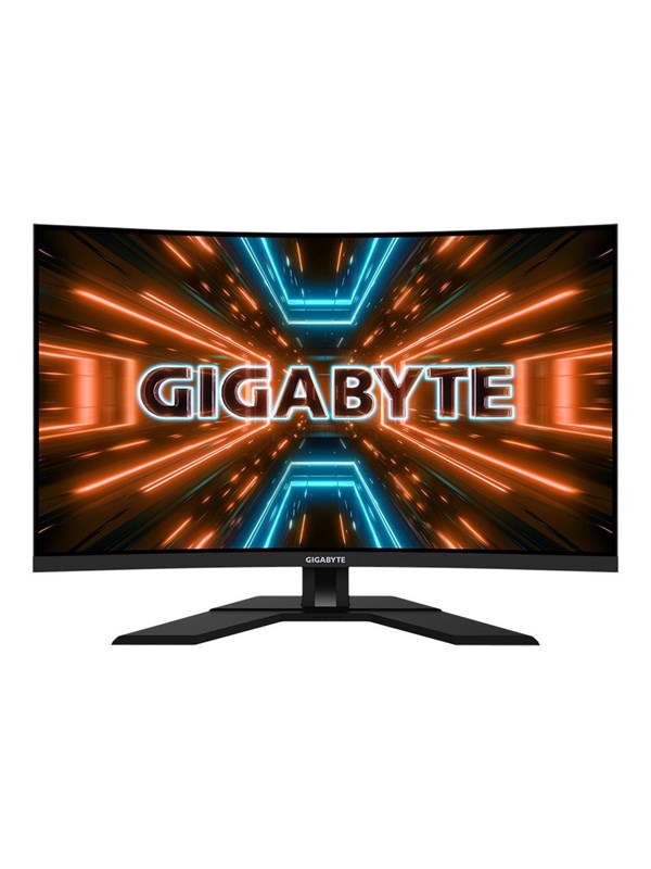 GIGABYTE 31" Skærm M32QC - 2560x1440 (QHD) - 165Hz - VA - 18W USB-C HUB - Curved - Sort - 1 ms AMD FreeSync 2