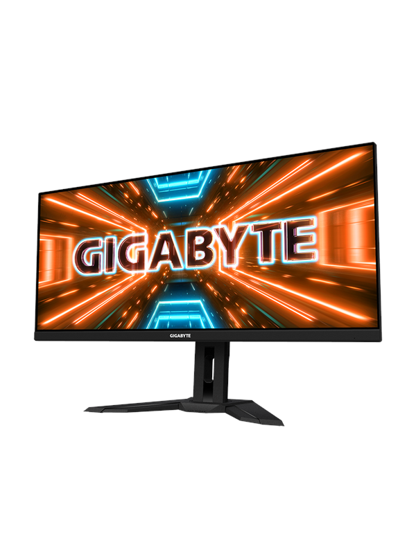 GIGABYTE 34" Skærm M34WQ - 3440x1440 (WQHD) - 144Hz - IPS - 2x 3W Speakers - Sort - 1 ms AMD FreeSync Premium