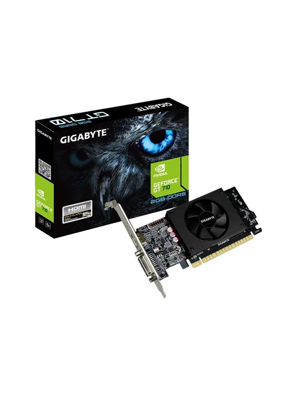 GIGABYTE GeForce GT 710 Low Profile - 2GB GDDR5 RAM - Grafikkort