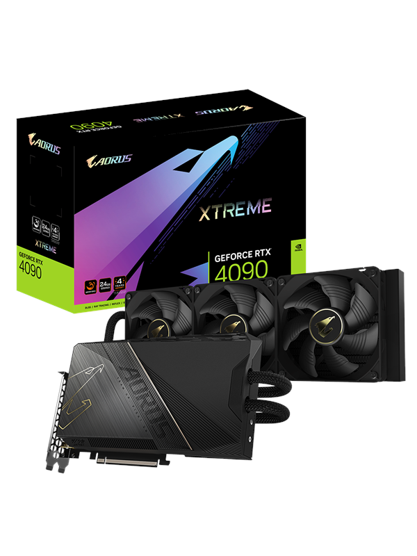 GIGABYTE GeForce RTX 4090 AORUS WaterForce Xtreme - 24GB GDDR6X RAM - Grafikkort