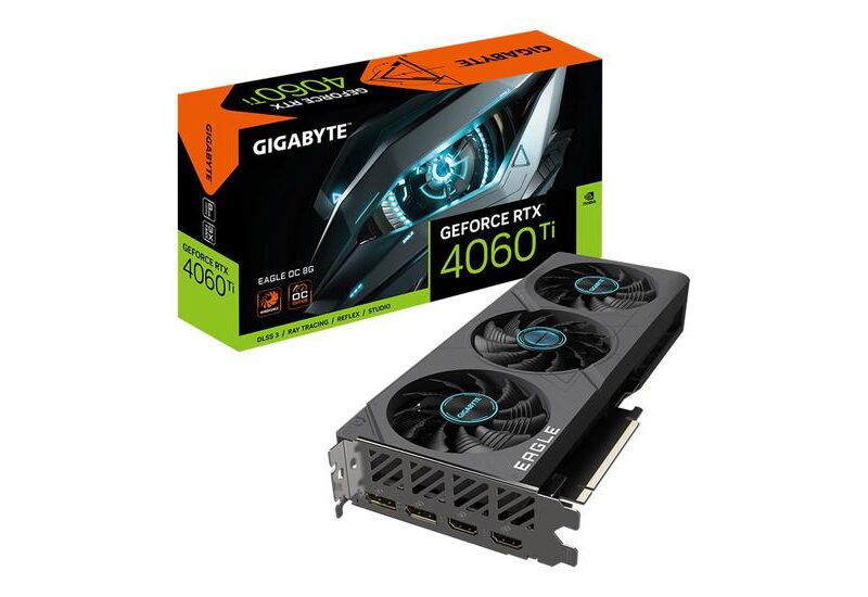 Gigabyte GeForce RTX 4060 Ti EAGLE OC 8G Grafikkort - 8GB GDDR6 - NVIDIA RTX 4060 Ti - PCI Express 4.0