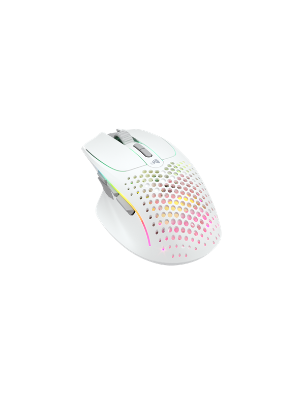 Glorious Model I 2 Wireless - Matte White - Gaming Mus - Optisk - 9 knapper - Hvid med RGB-LED lys