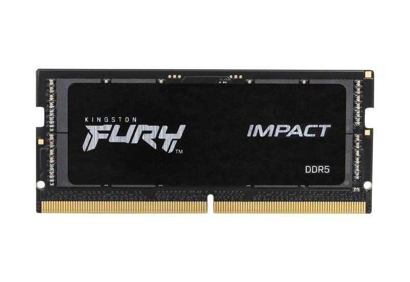 Kingston FURY Impact - 16GB:2x8GB - DDR5 RAM - 4800MHz - SO DIMM 262-PIN - On-die ECC - CL38