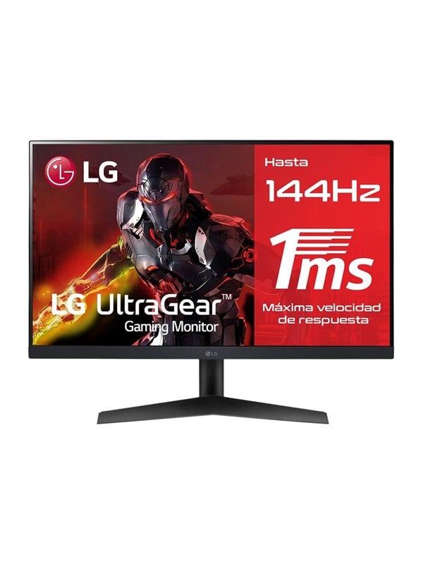 LG 24" Skærm UltraGear 24GN60R-B - LED monitor - Full HD (1080p) - 24" - HDR - Rød - 1 ms AMD FreeSync Premium