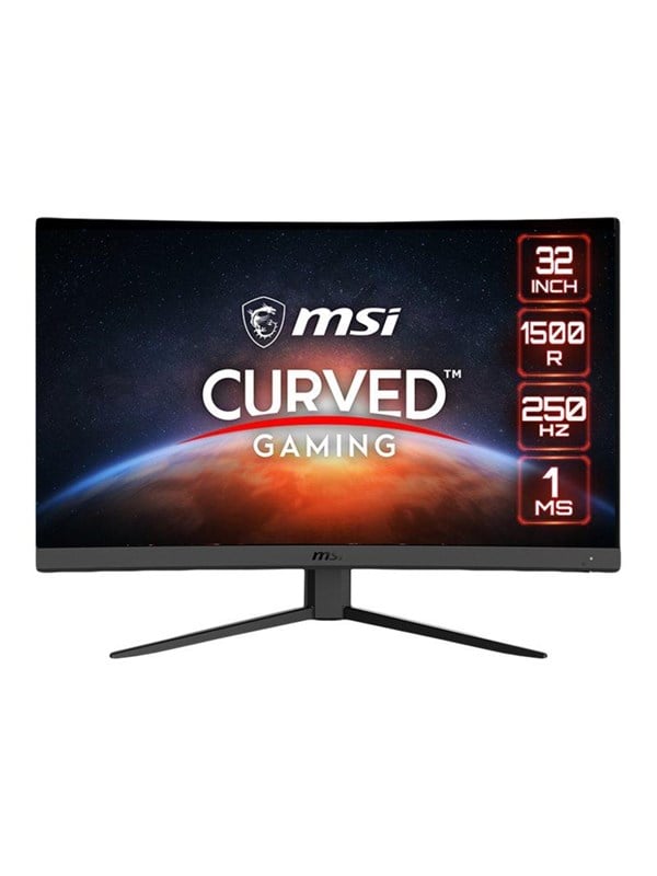 MSI 31" Skærm G32C4XDE - LED monitor - curved - Full HD (1080p) - 31.5" - HDR - Sort - 1 ms AMD FreeSync Premium