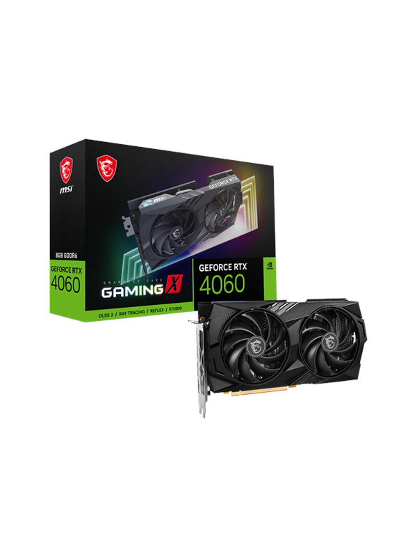 MSI GeForce RTX 4060 GAMING X - 8GB GDDR6 RAM - Grafikkort