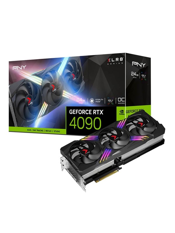 PNY GeForce RTX 4090 XLR8 EPIC-X RGB Triple - 24GB GDDR6X RAM - Grafikkort