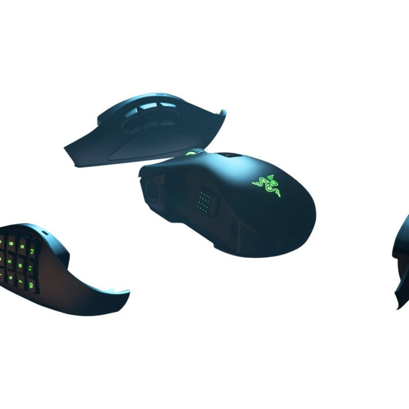 Razer Naga Pro Optisk Trådløs Sort Grøn