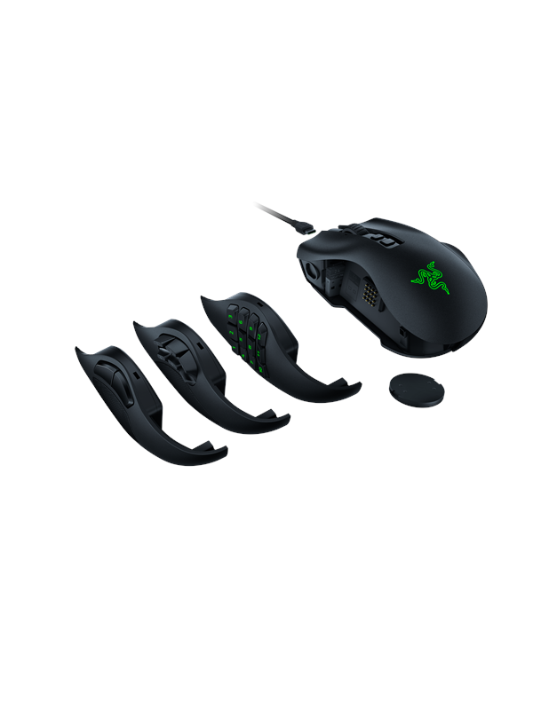 Razer Naga V2 Pro - Wireless MMO Gaming Mouse - Gaming Mus - Optisk - 19 knapper - Sort