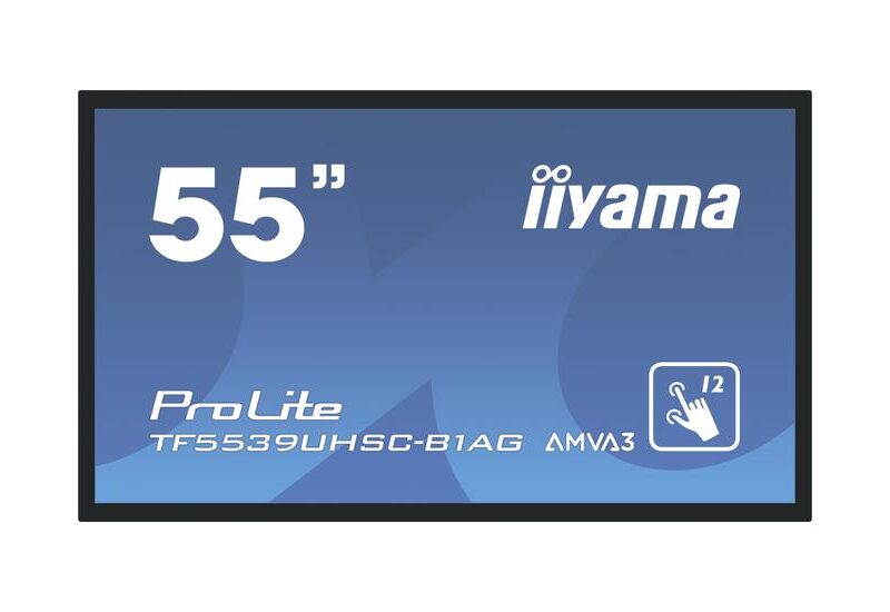 iiyama ProLite TF5539UHSC-B1AG 55" LED-bagbelyst LCD paneldisplay - 4K - for digital skiltning/interaktiv kommunikation