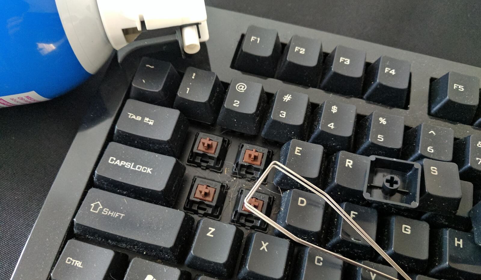 pleje og vedligehold af keycaps