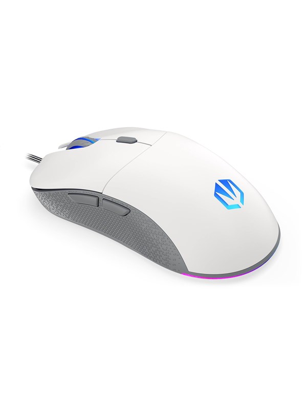 ENDORFY GEM Plus - White - Gaming Mus - Optisk - 6 knapper - Hvid