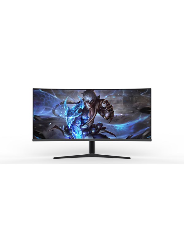 DUTZO 34" Skærm G34-QG34RWI - 3440x1440 - 165Hz - Nano IPS - Curved - Sort - 1 ms NVIDIA G-Sync Compatible