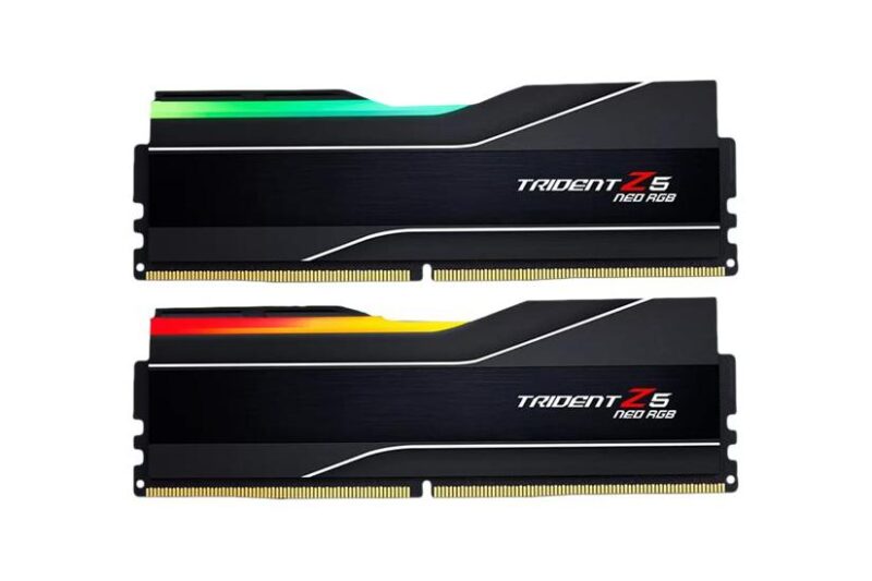 G.Skill Trident Z5 Neo RGB - 64GB:2x32GB - DDR5 RAM - 6000MHz - DIMM 288-PIN - Ikke-ECC - CL30