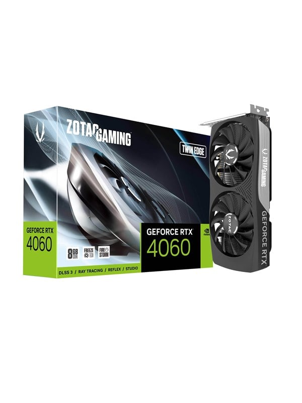 ZOTAC GeForce RTX 4060 Twin Edge - 8GB GDDR6 RAM - Grafikkort