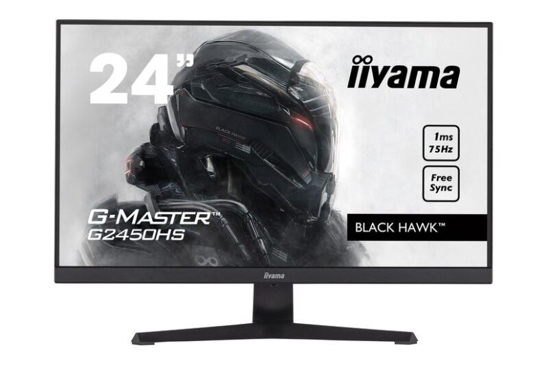 iiyama G-MASTER Black Hawk G2450HS-B1 skærm - LED baglys - 24" - AMD FreeSync - VA - 1ms - Full HD 1920x1080 ved 75Hz