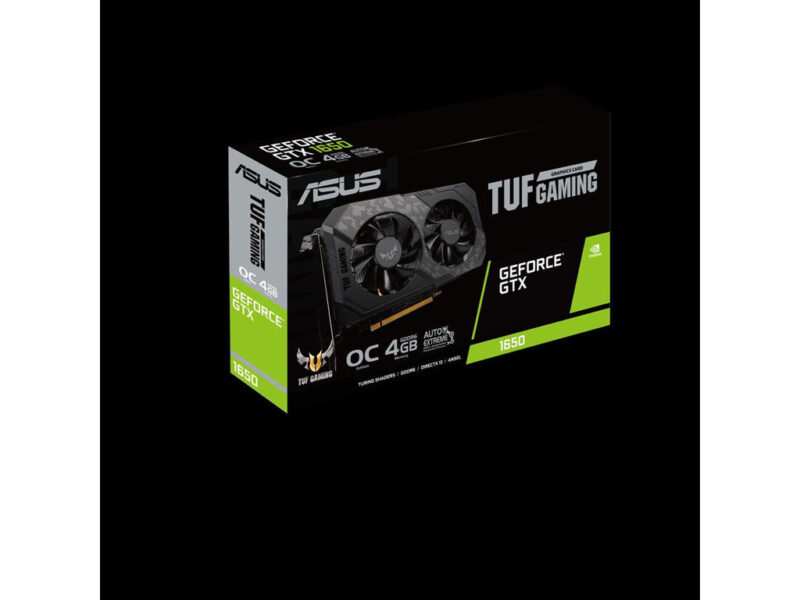 ASUS TUF Gaming TUF-GTX1650-O4GD6-P-GAMING grafikkort NVIDIA GeForce GTX 1650 4 GB GDDR6