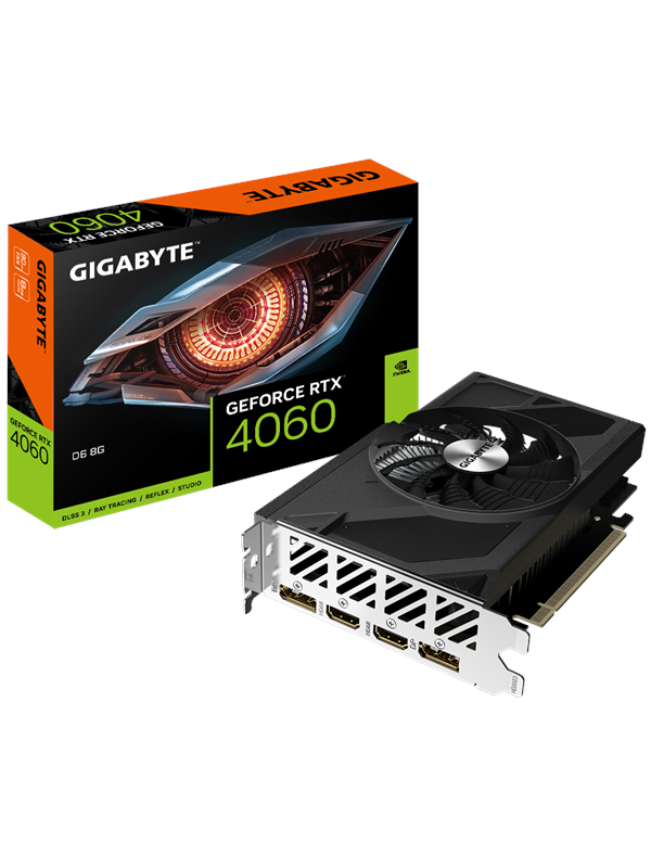 GIGABYTE GeForce RTX 4060 D6 - 8GB GDDR6 RAM - Grafikkort