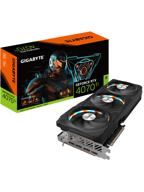 GIGABYTE GeForce RTX 4070 Ti GAMING OC V2 - 12GB GDDR6X RAM - Grafikkort